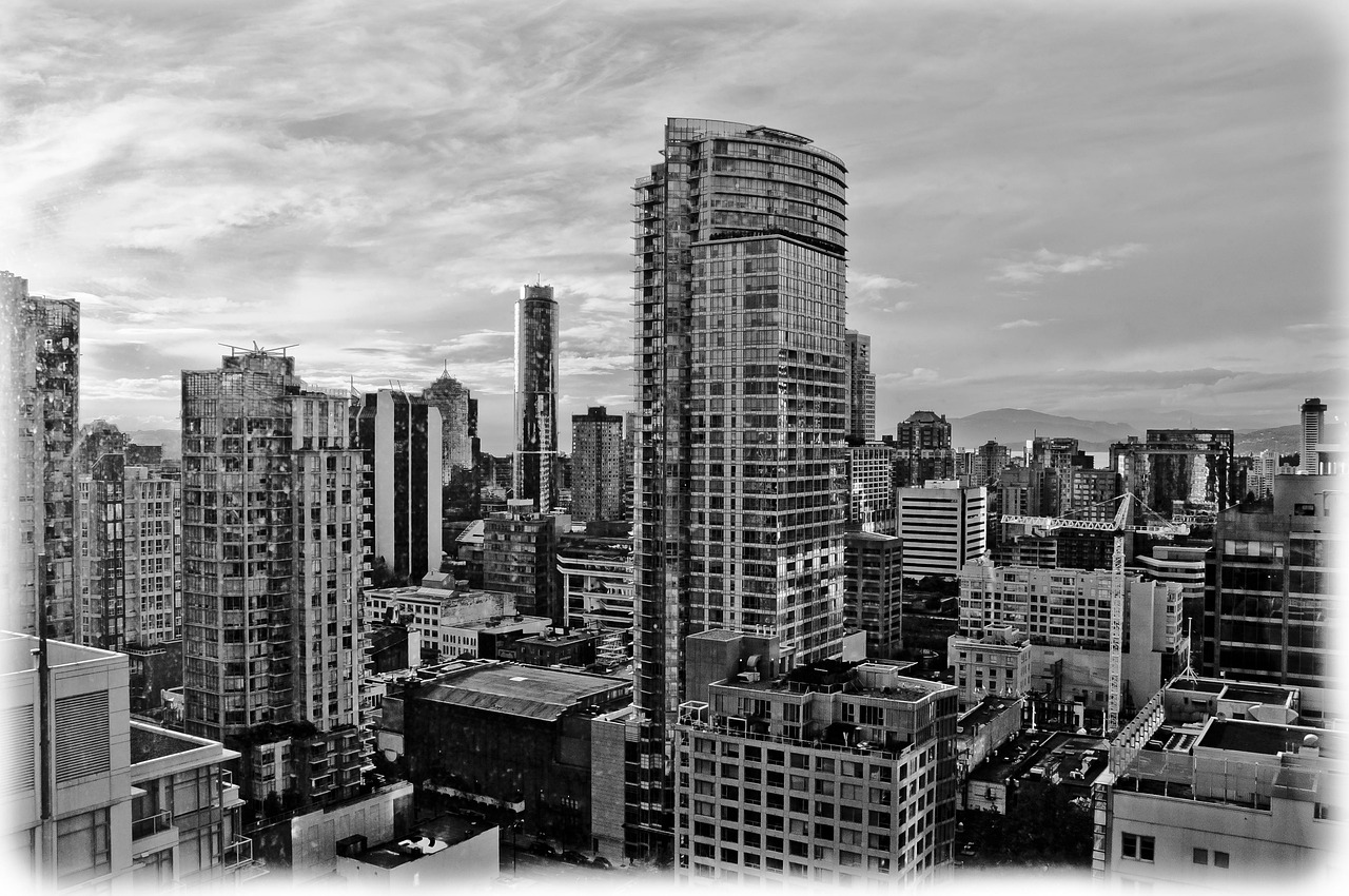 Vancouver skyline and business district